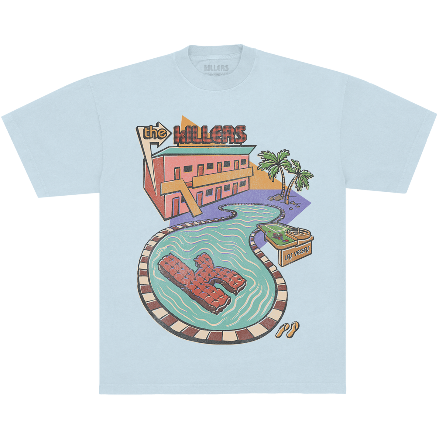 SUMMER POOL TEE - CHAMBRAY