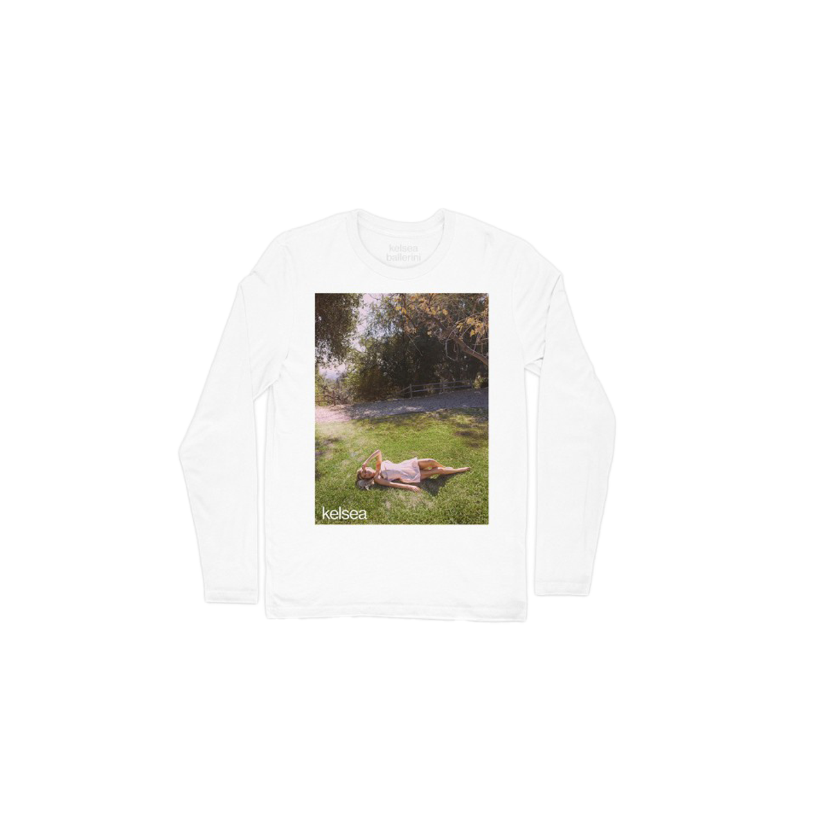 KELSEA ALBUM COVER WHITE LONG SLEEVE T-SHIRT