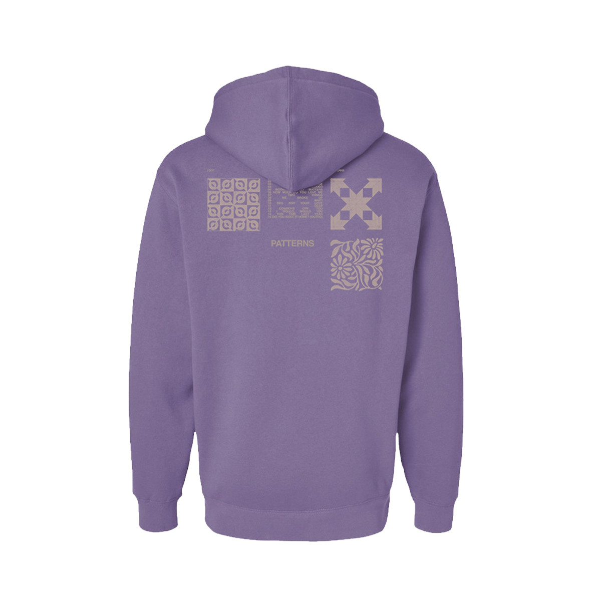 PATTERNS PLUM HOODIE
