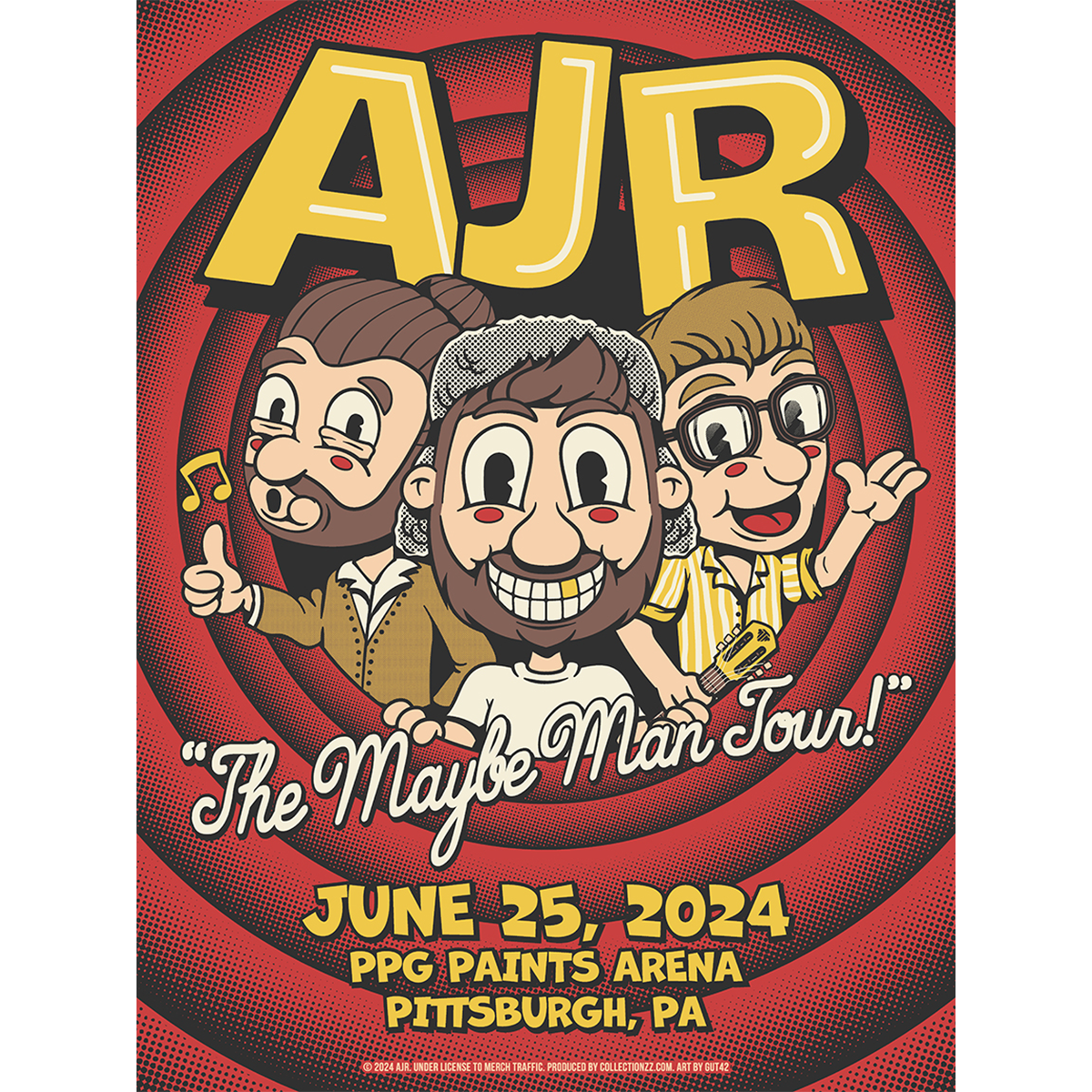 Pittsburgh June 25 2024 Tour Poster - Limited Edition