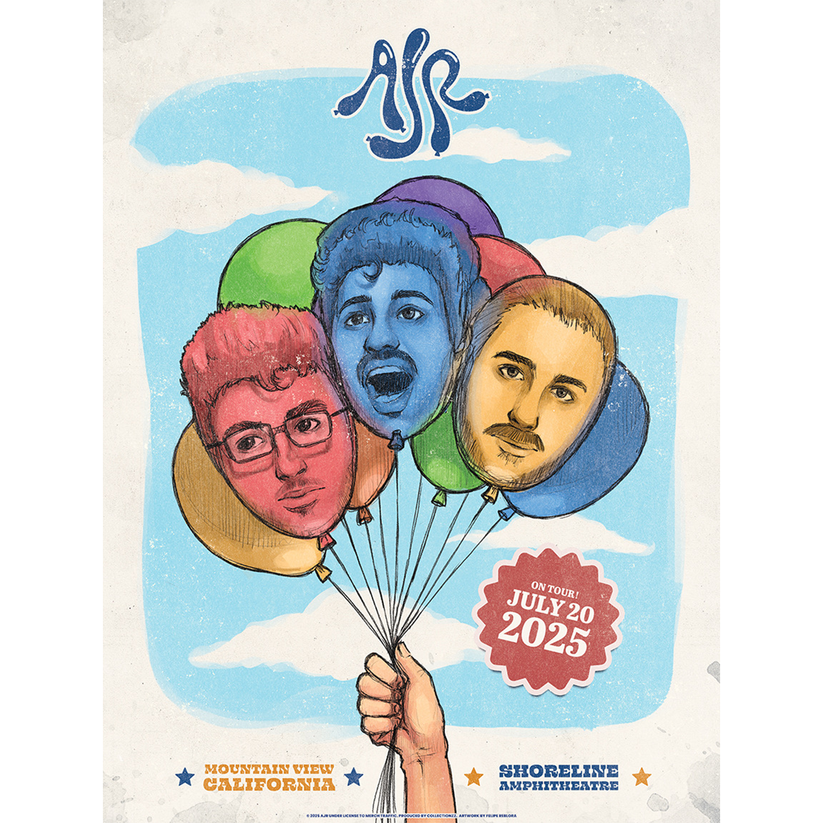 Mountain View July 20 2025 Tour Poster - Limited Edition