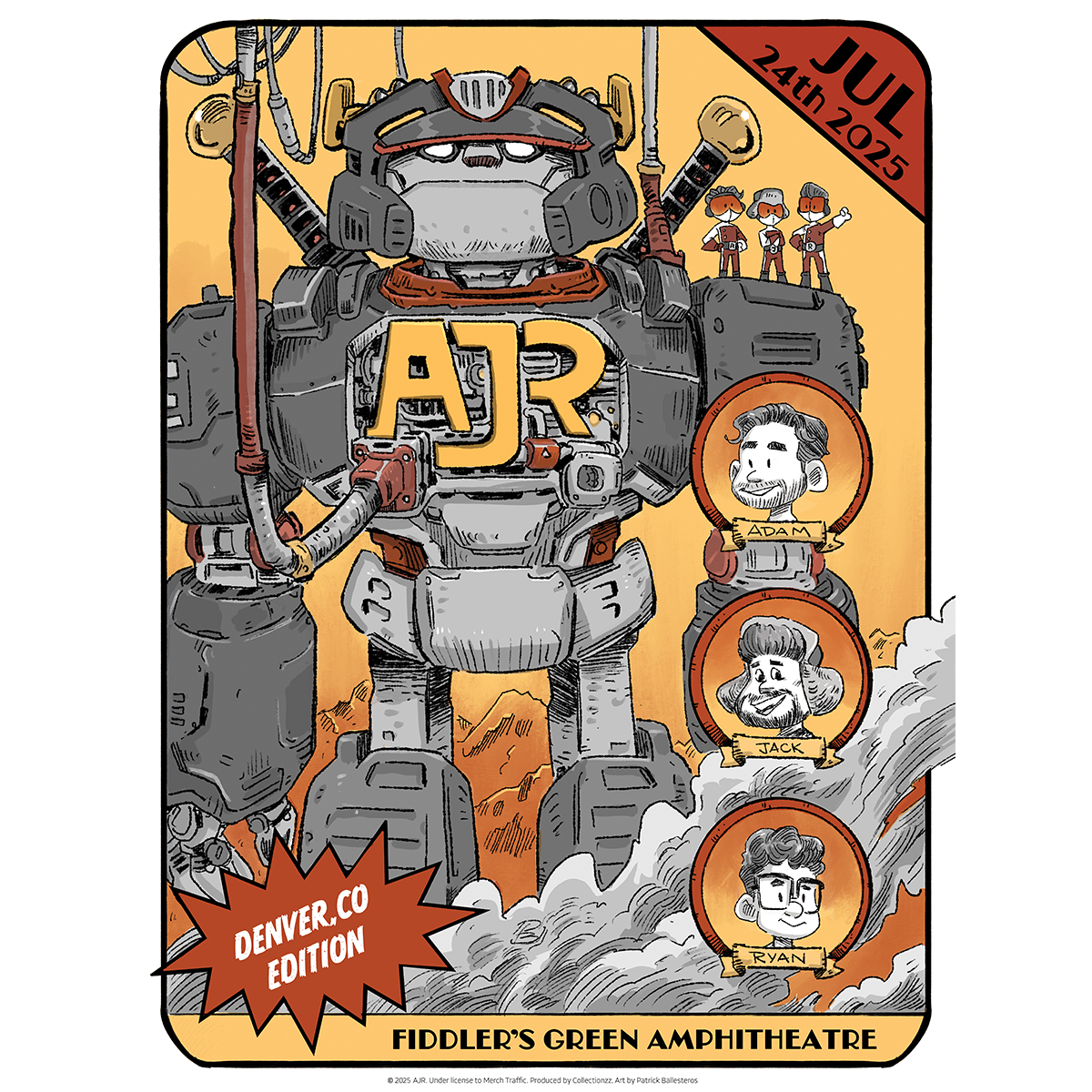 Denver July 24 2025 Tour Poster - Limited Edition