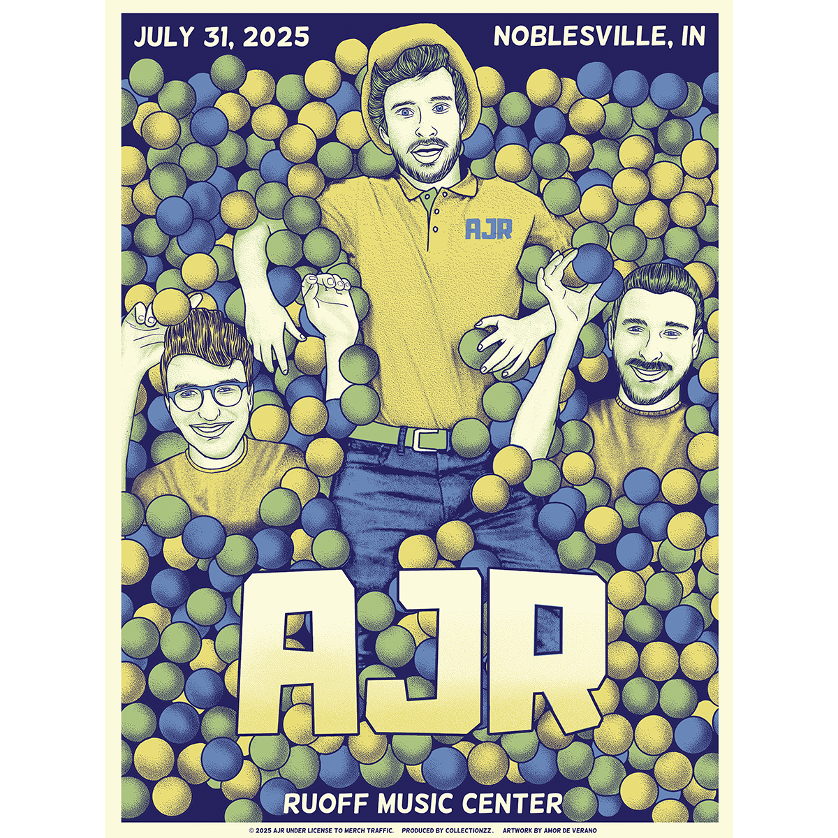 Noblesville July 31 2025 Tour Poster - Limited Edition