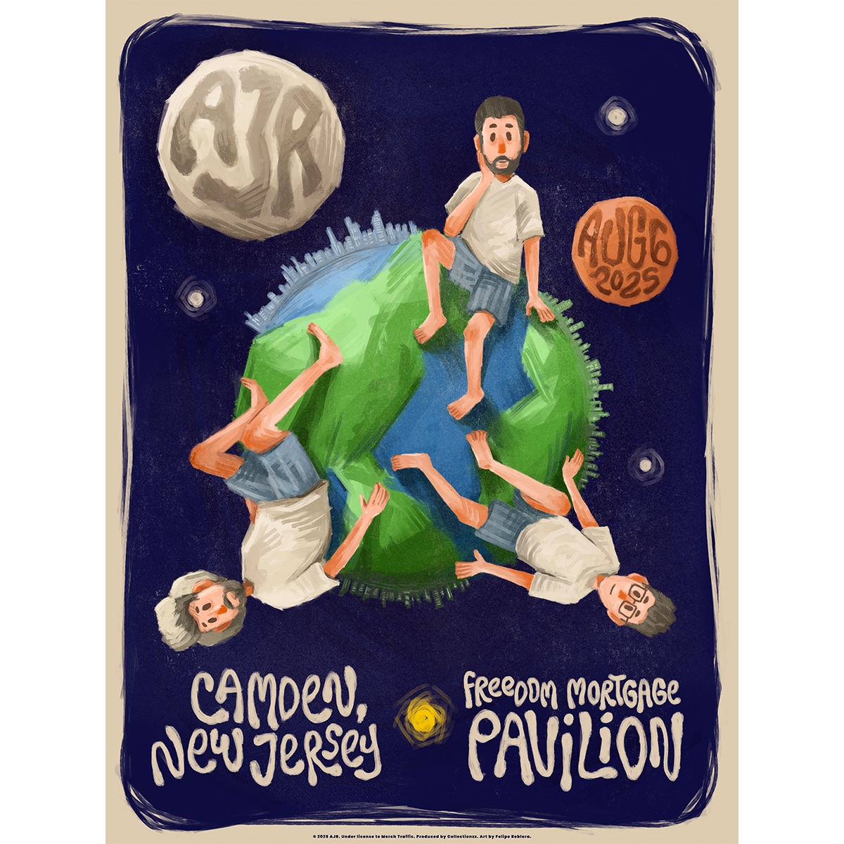 Camden August 6 2025 Tour Poster - Limited Edition