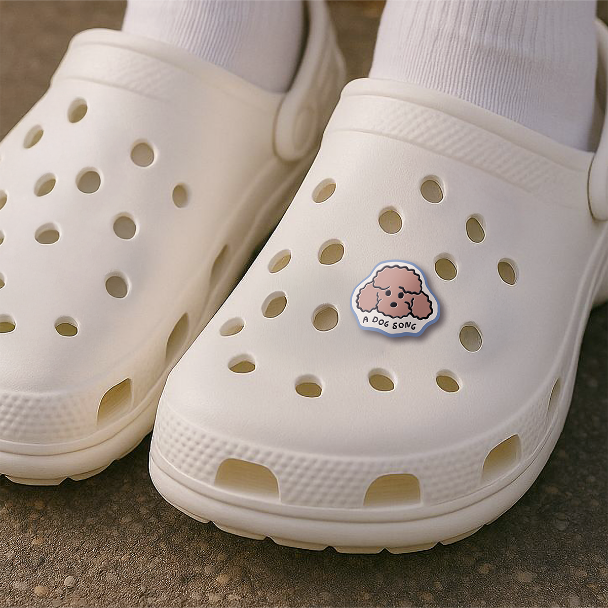 Dog Song Charm Cap For Clogs