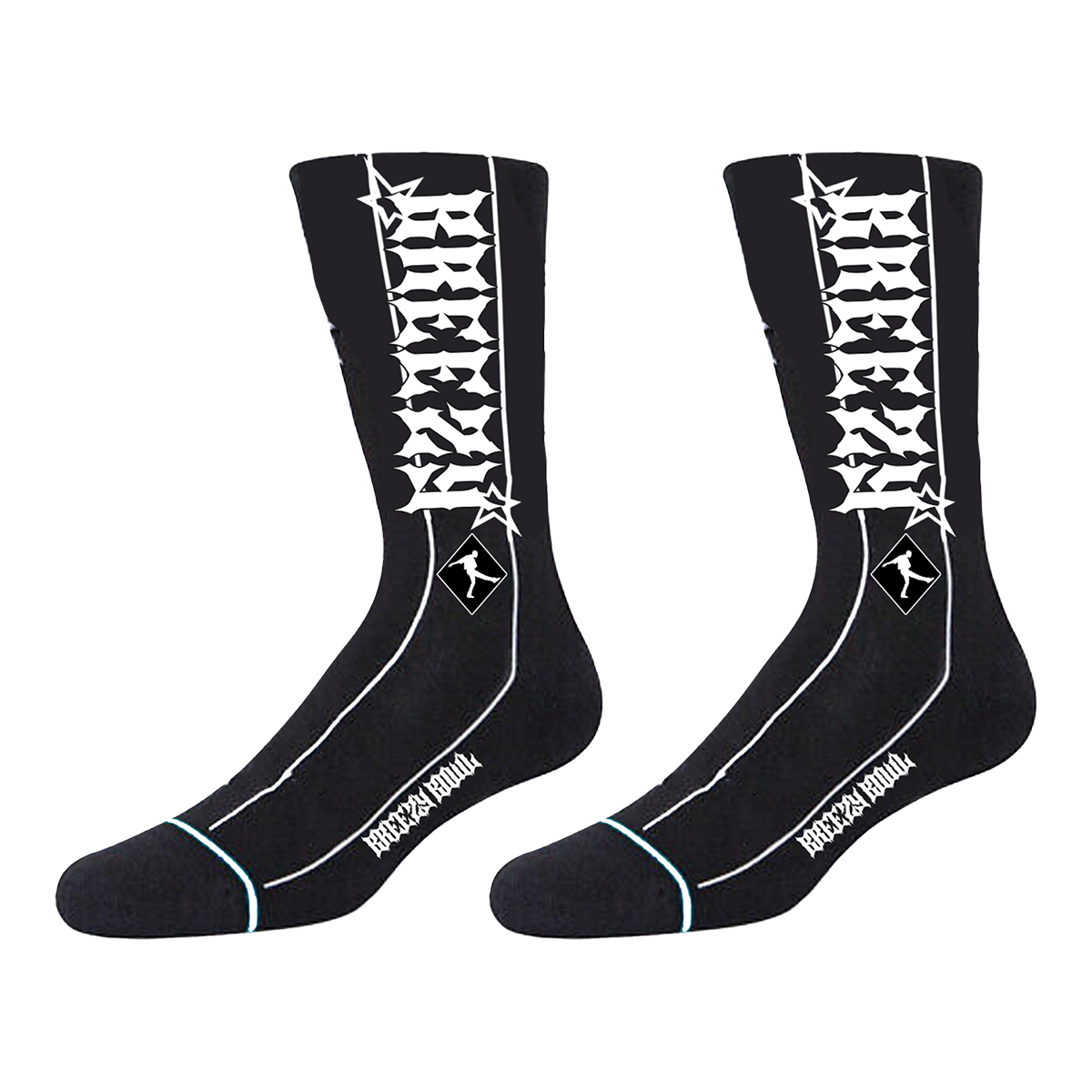 Breezy Socks - Black and White