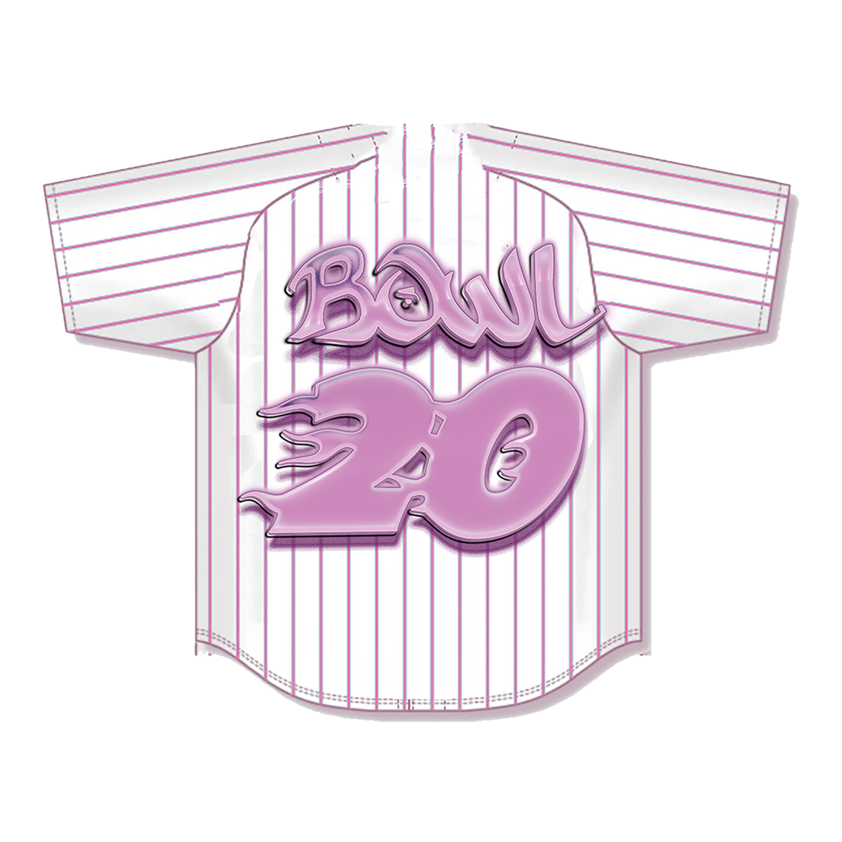 20 Flames Pinstripe Jersey - Pink