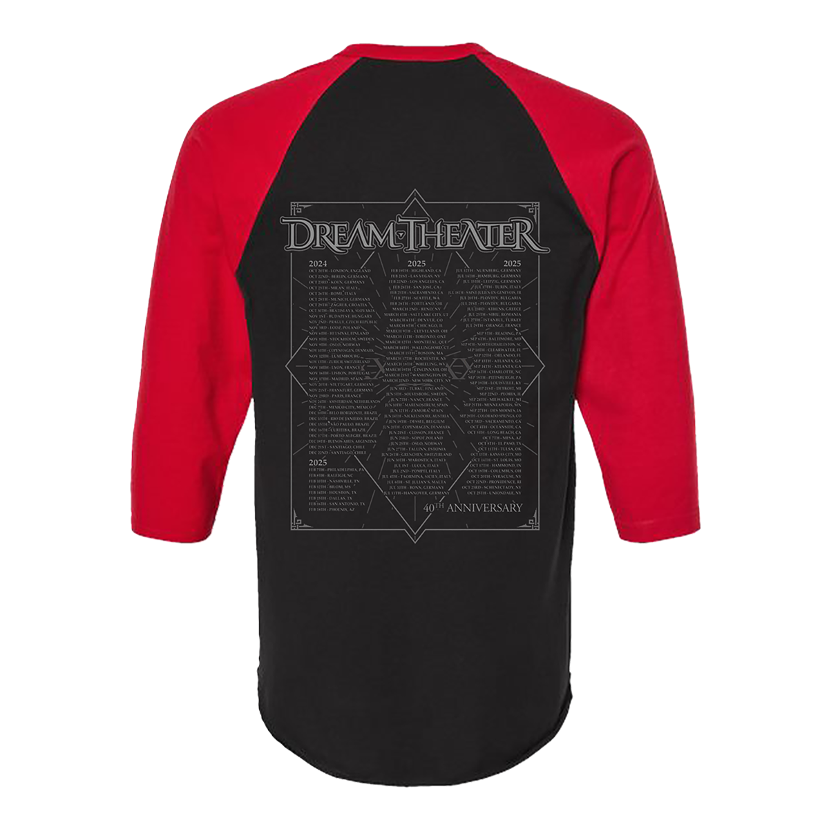 40th Anniversary Emblem Tour Raglan