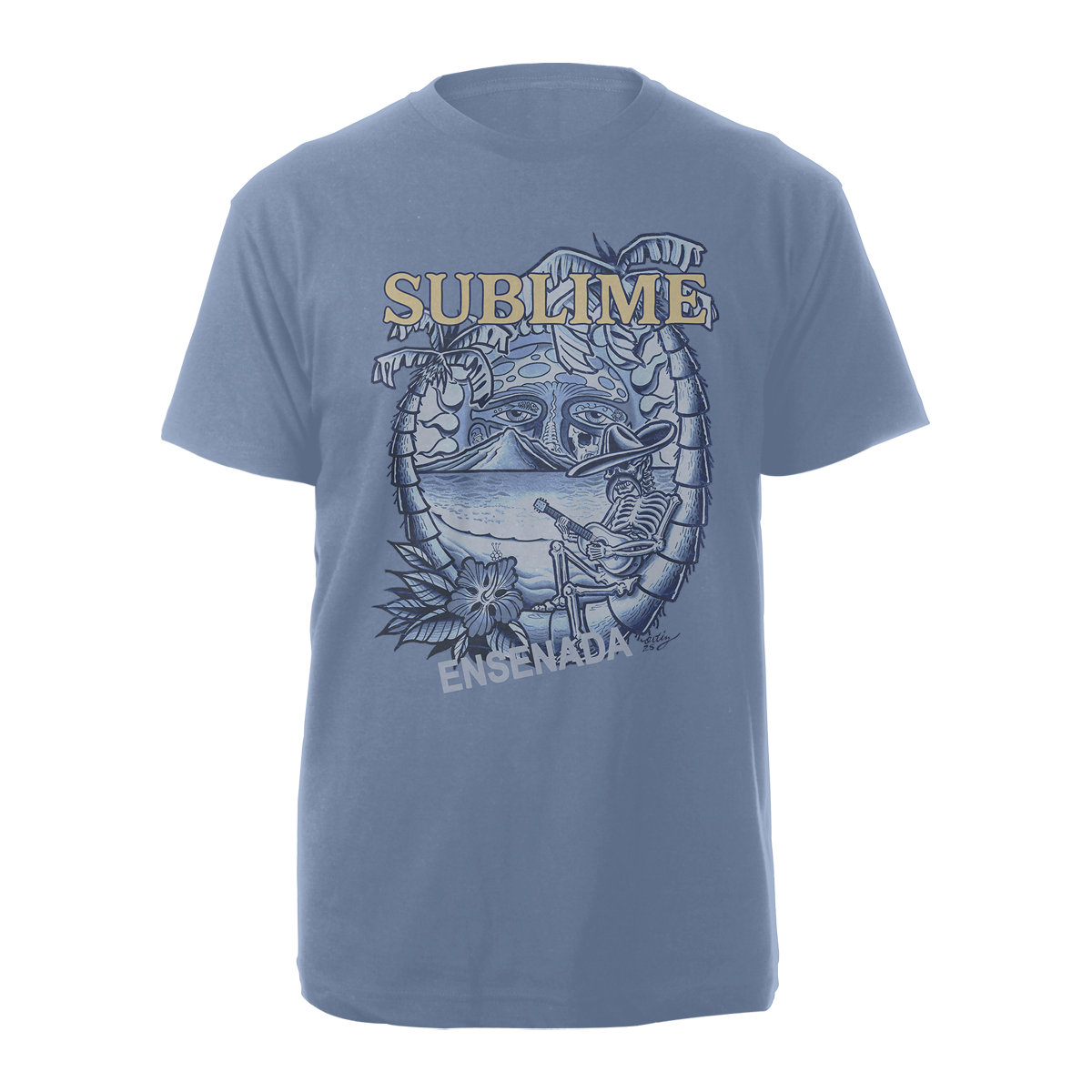 Ensenada Crest T-Shirt - Light Blue
