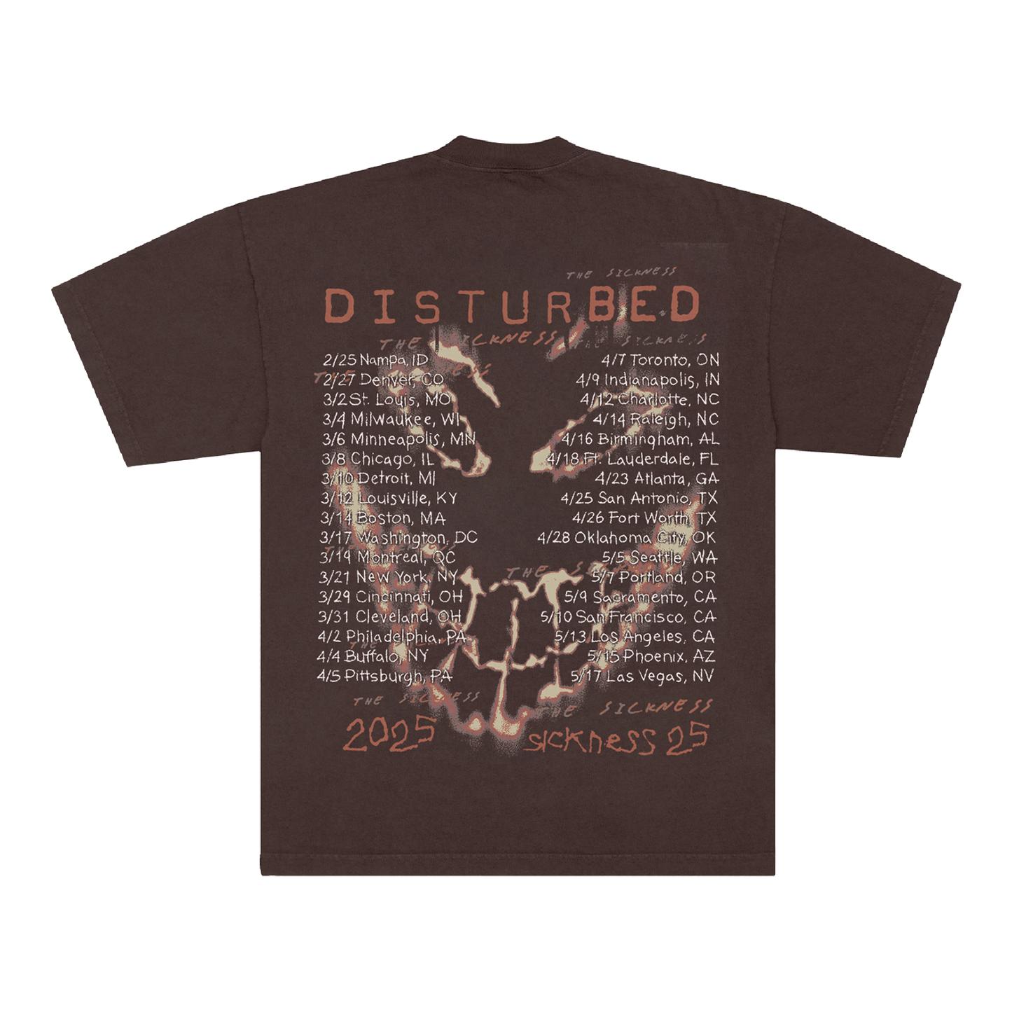 Stupify The Sickness 25 Tour T-Shirt