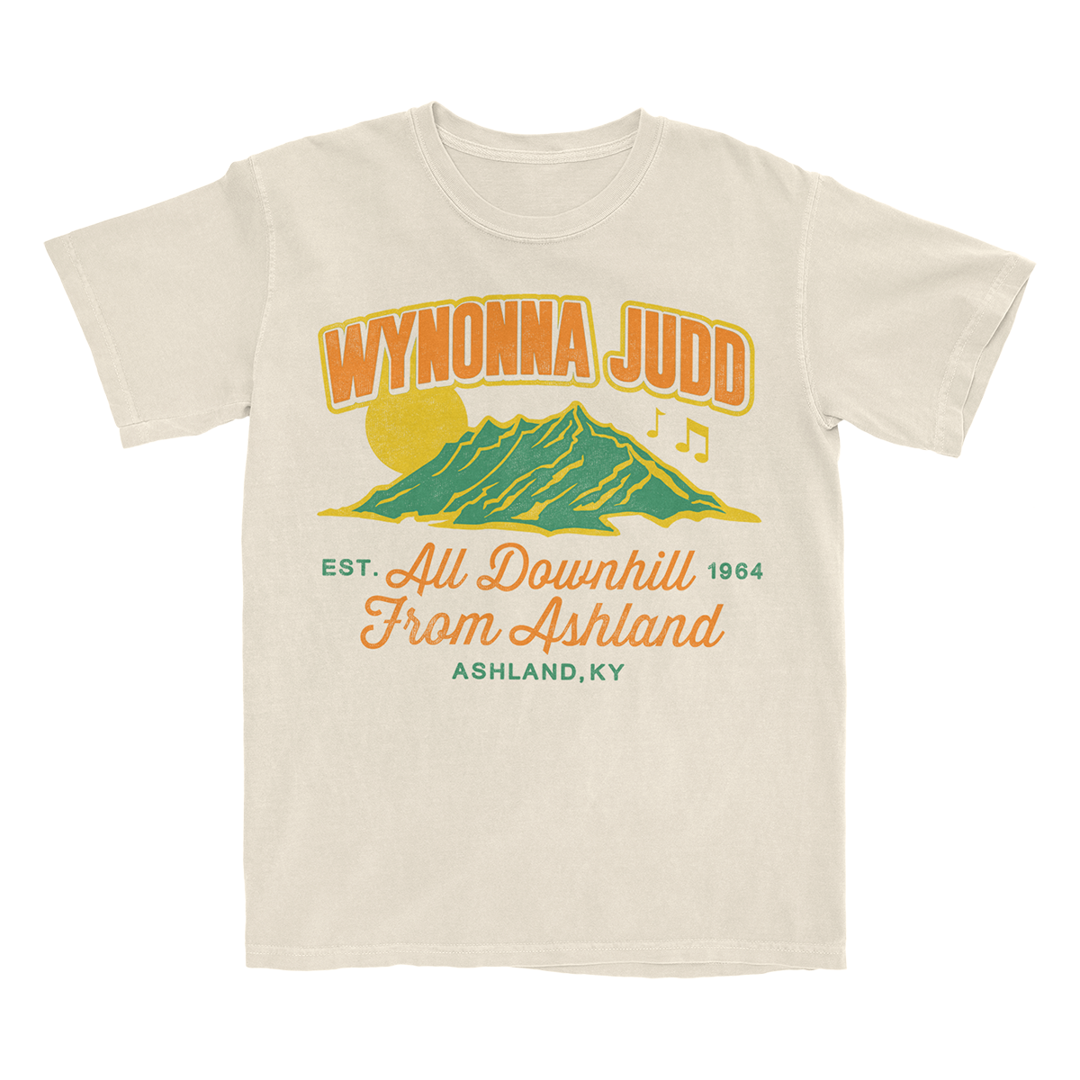 All Downhill From Ashland Tour Tee