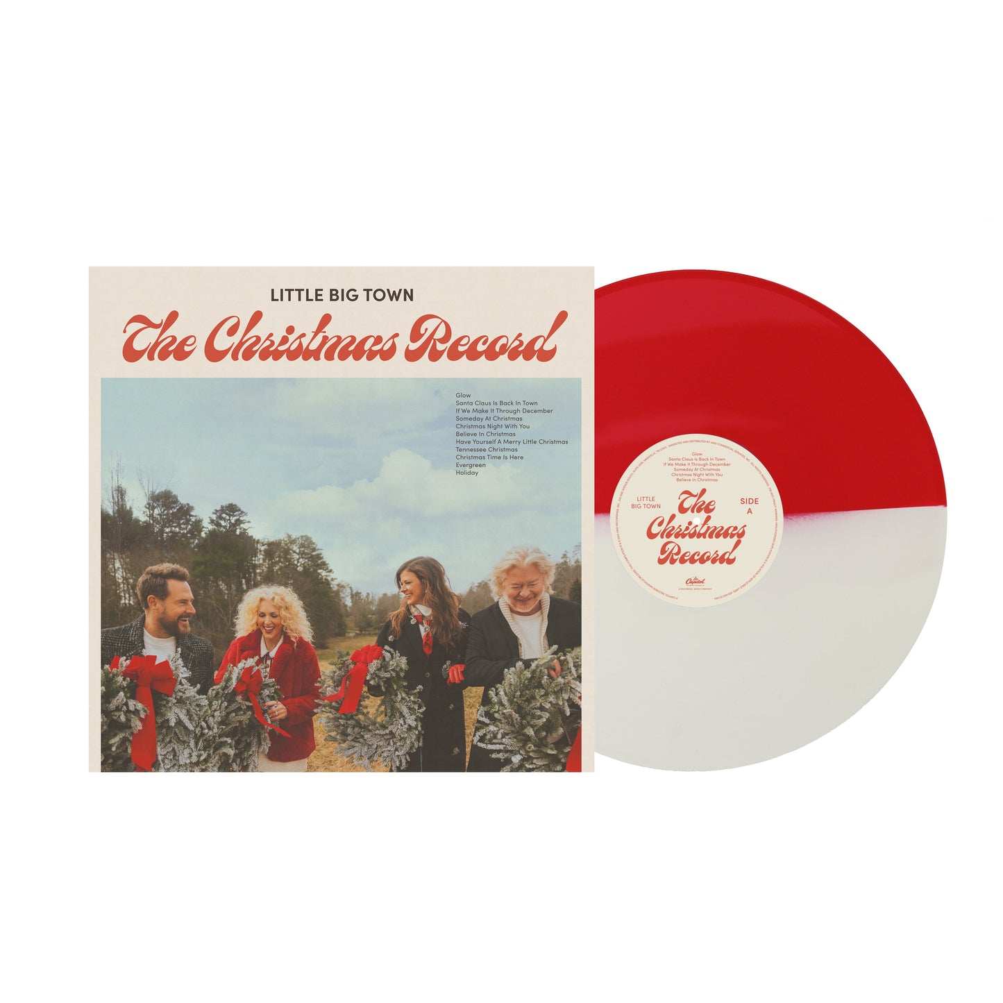 THE CHRISTMAS RECORD VINYL (OPAQUE BONE + TRANSLUCENT RED)