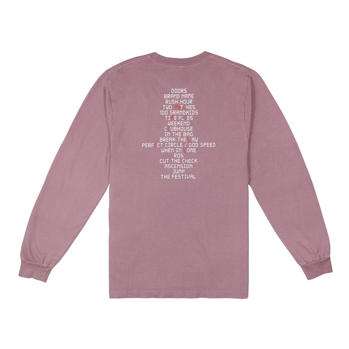 TRACKLIST LONG SLEEVE TEE