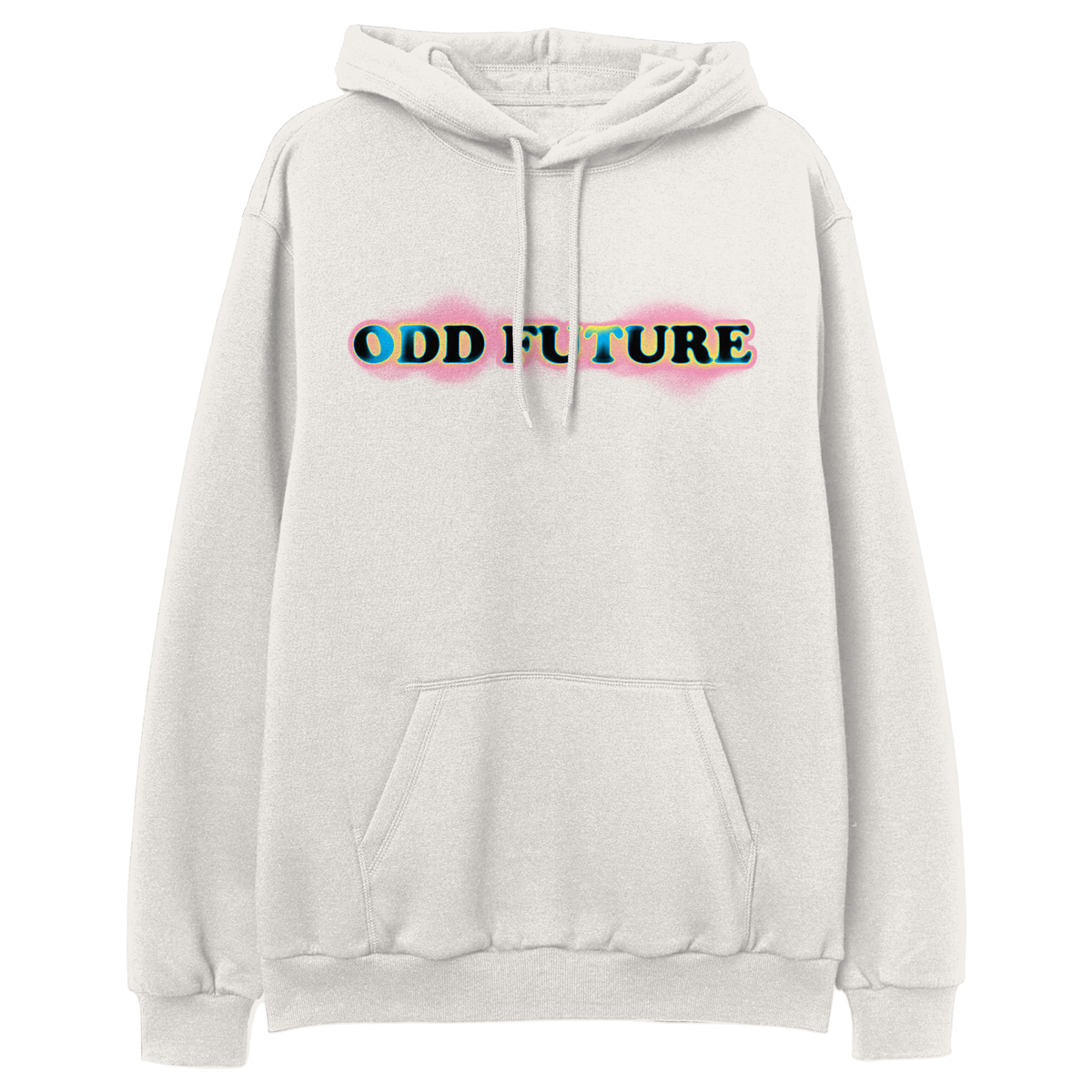 Spray Paint Stencil Pullover Hoodie - Bone-Odd Future
