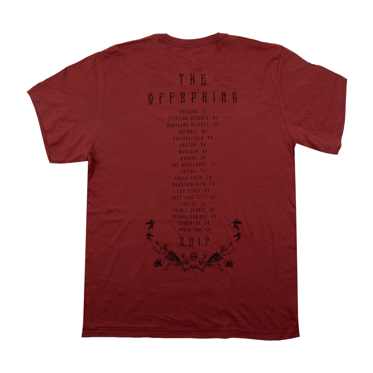 Mirror Skeleton Tee - Orange