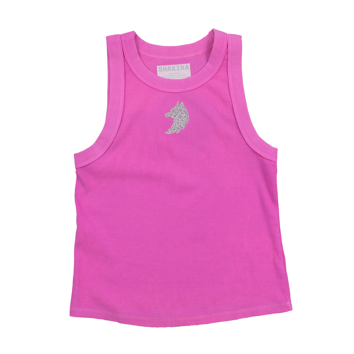 Bling Wolf Tank - Pink and Silver