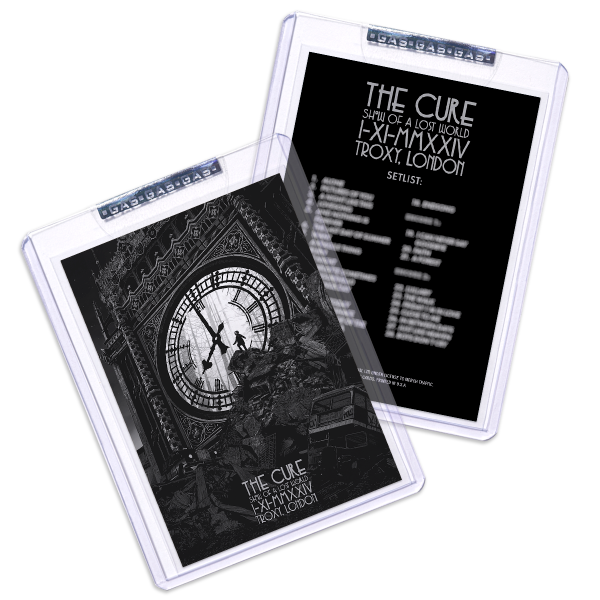 GAS The Cure November 1 2024 Troxy London Trading Card Illustrated by Daniel Danger