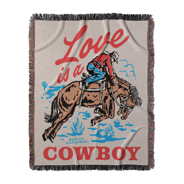 LOVE IS A COWBOY BLANKET