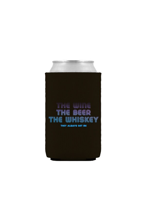 WINE BEER WHISKEY CAN HUGGER