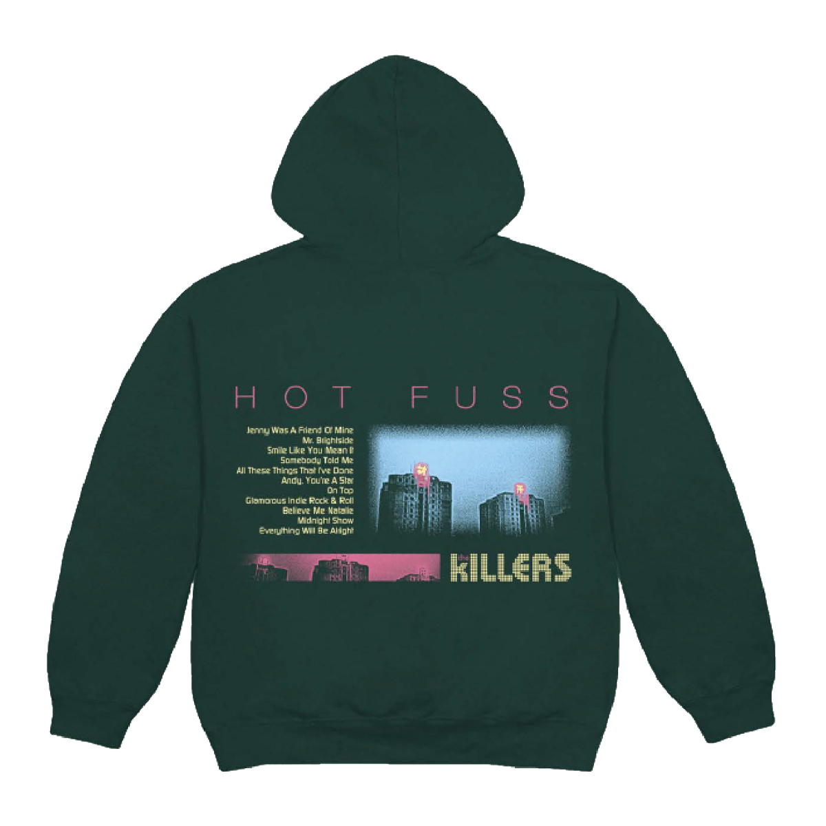 HOT FUSS TRACKLIST FOREST HOODIE