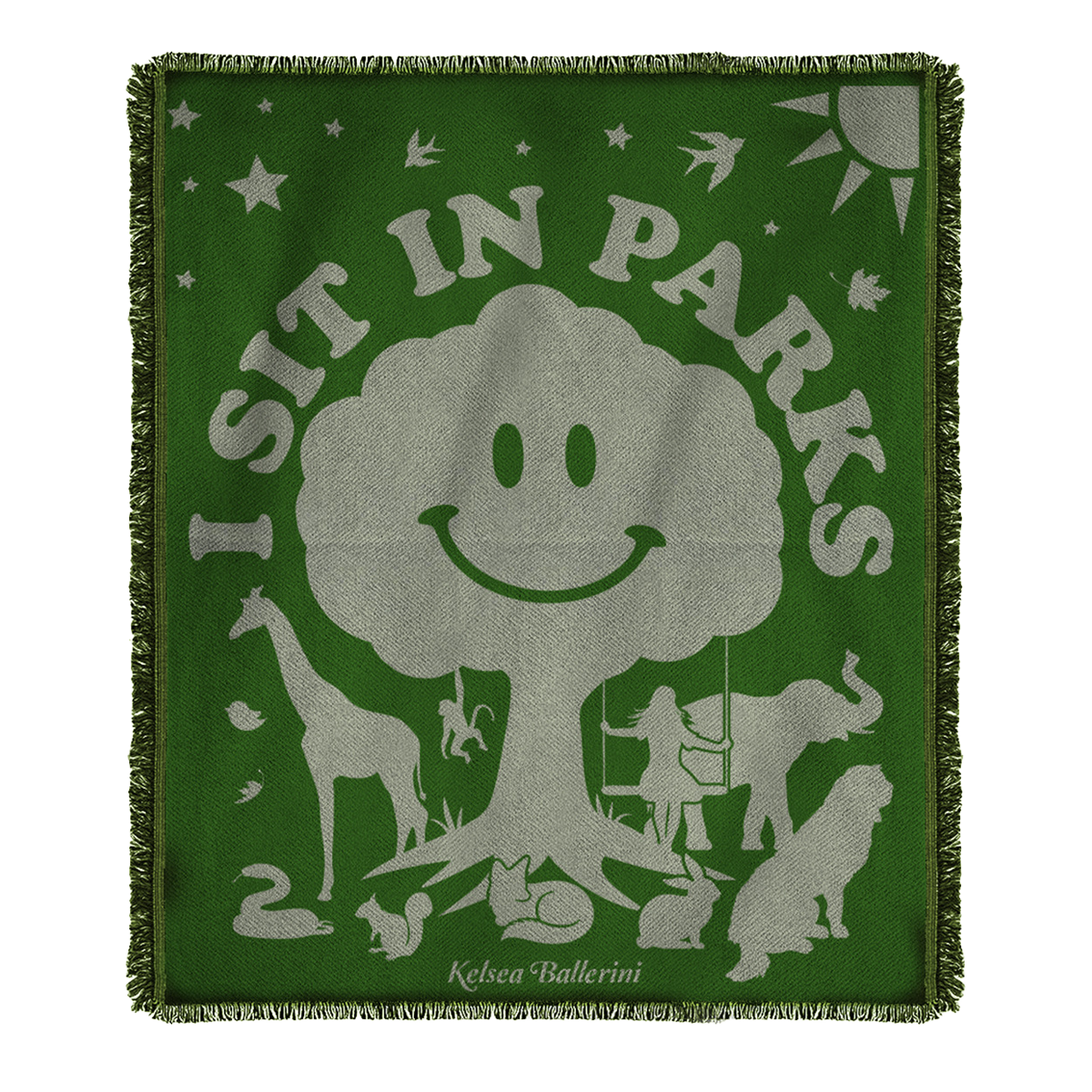 I SIT IN PARKS BLANKET