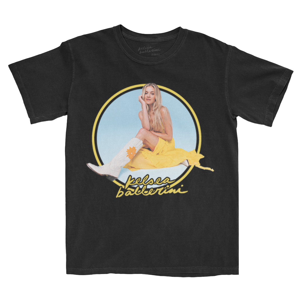 KELSEA BALLERINI YELLOW RING PORTRAIT T-SHIRT