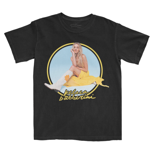 KELSEA BALLERINI YELLOW RING PORTRAIT T-SHIRT