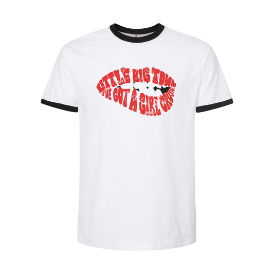 GIRL CRUSH LIP RINGER T-SHIRT