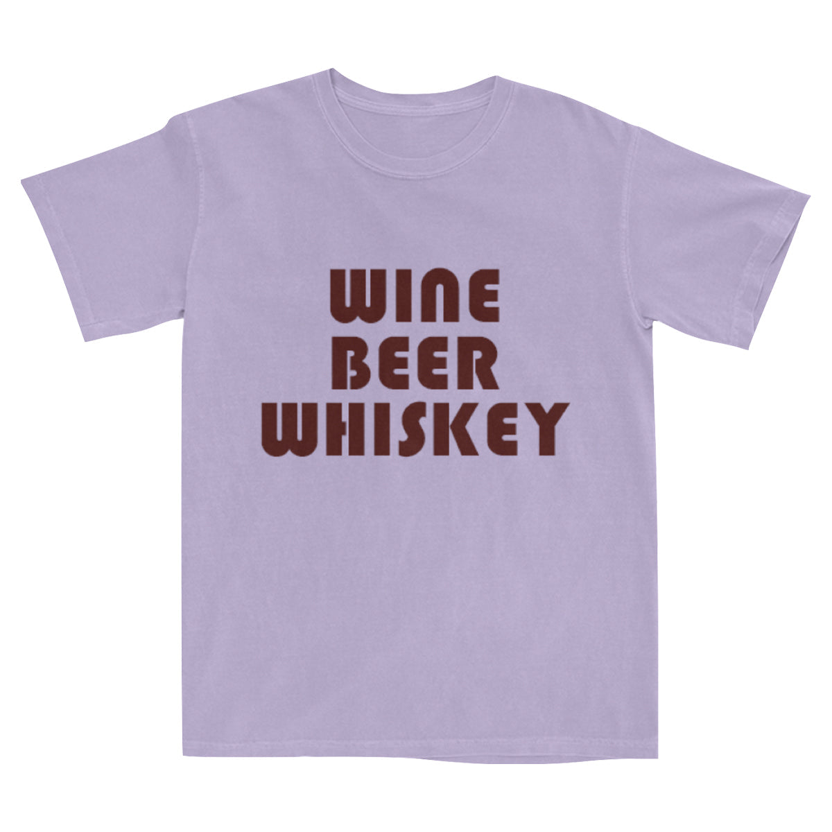 WINE BEER WHISKEY T-SHIRT