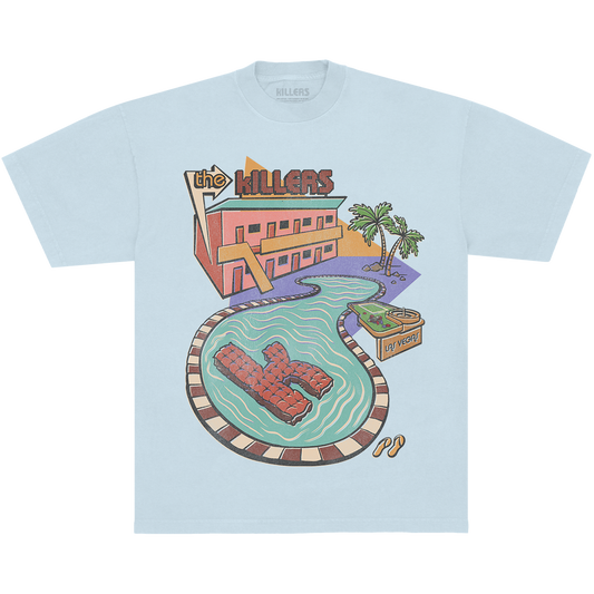 SUMMER POOL TEE - CHAMBRAY