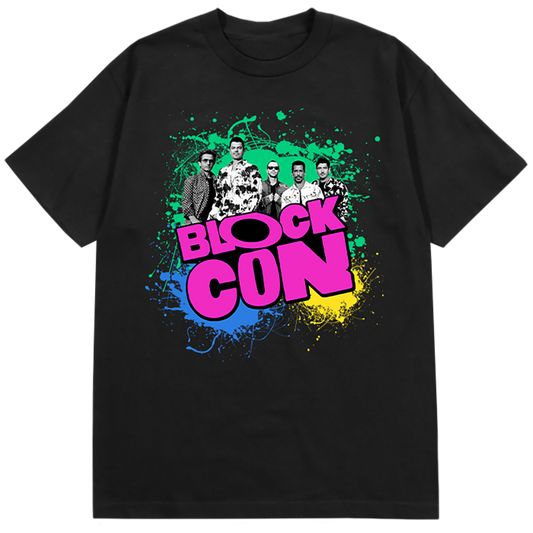 BLOCKCON Splatter Black Tee