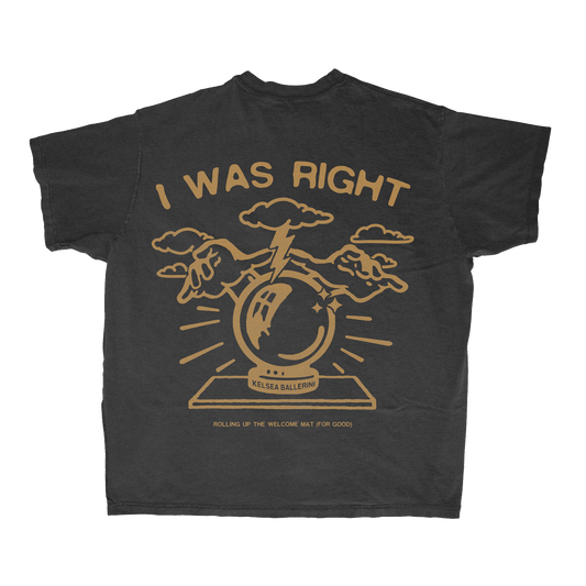 HINDSIGHT SAYS… I WAS RIGHT T-SHIRT