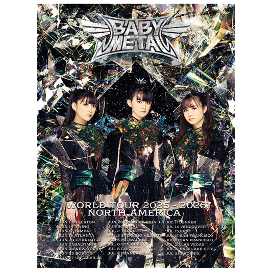 BABYMETAL 2025 TOUR POSTER