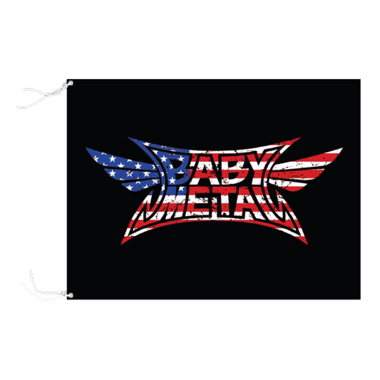 BABYMETAL NEW CRUSH LOGO (STARS AND STRIPS) FLAG
