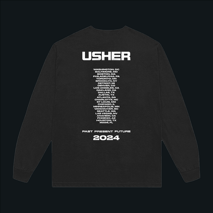 USHER PAST PRESENT FUTURE LONG SLEEVE T-SHIRT