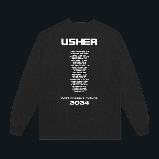 USHER PAST PRESENT FUTURE LONG SLEEVE T-SHIRT