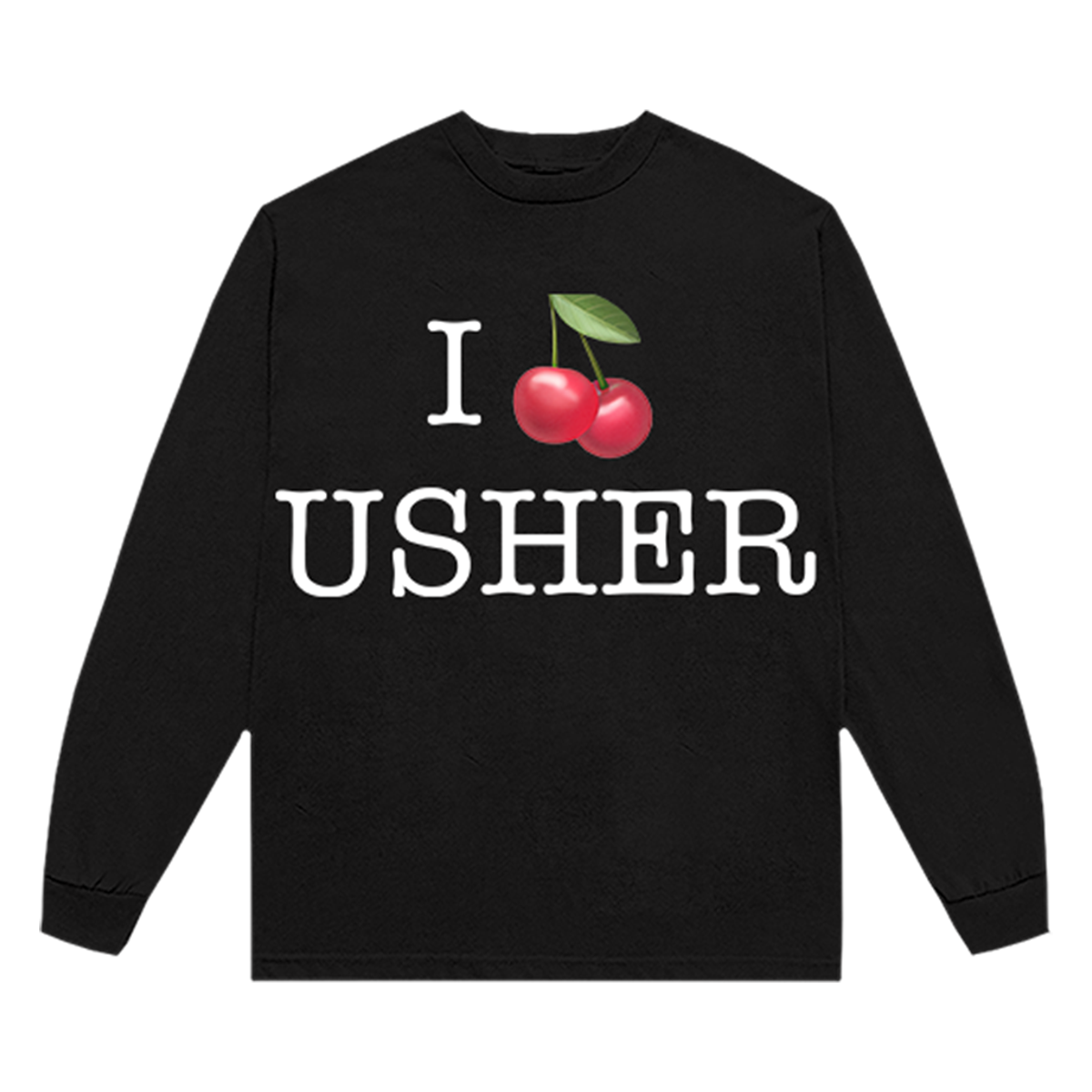 USHER CHERRY LONG SLEEVE T-SHIRT