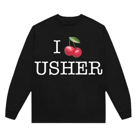 USHER CHERRY LONG SLEEVE T-SHIRT