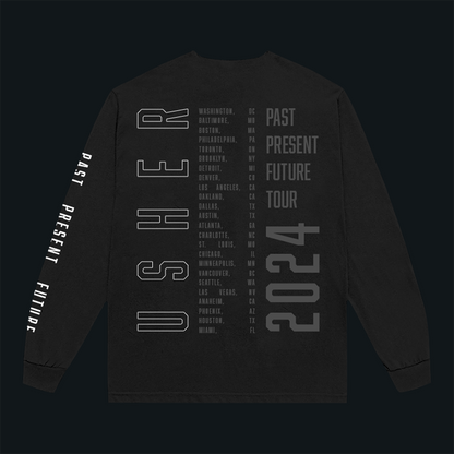 USHER DATE BACK TOUR LONG SLEEVE T-SHIRT