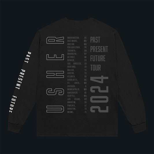 USHER DATE BACK TOUR LONG SLEEVE T-SHIRT