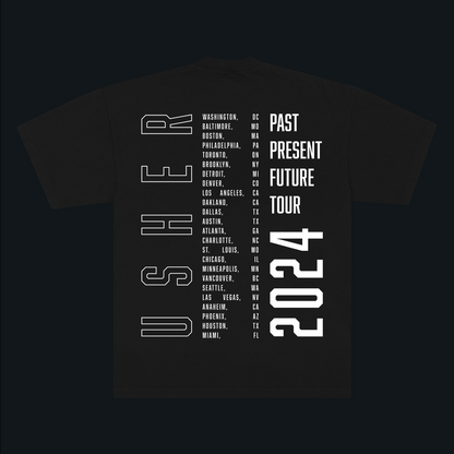 PAST PRESENT FUTURE PHOTO DATE BACK T-SHIRT