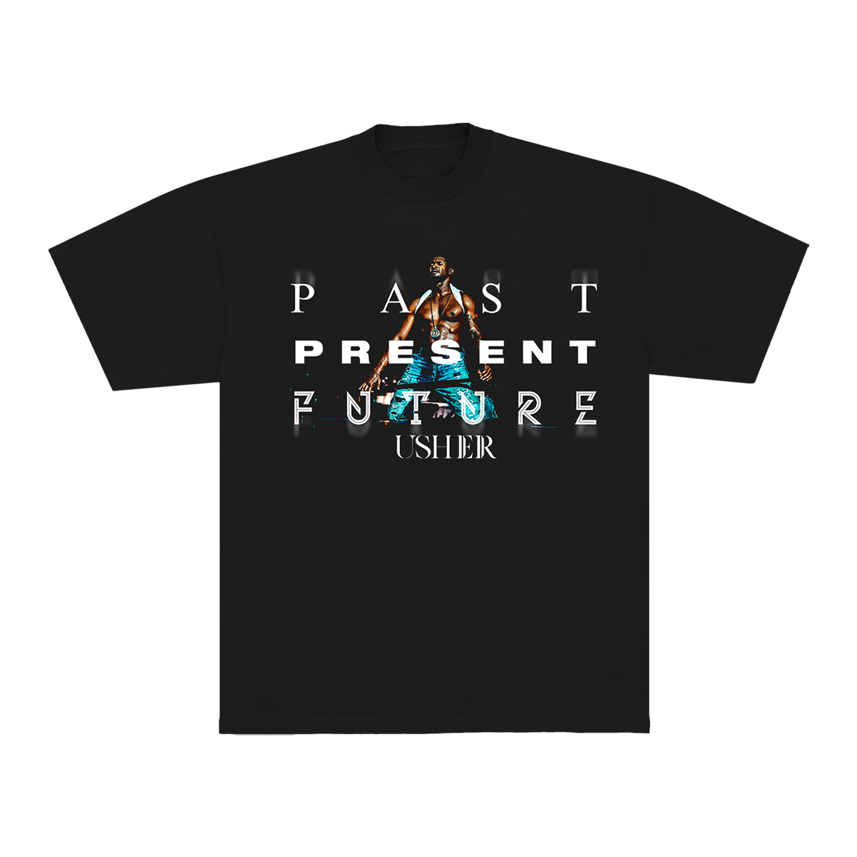 PAST PRESENT FUTURE PHOTO DATE BACK T-SHIRT