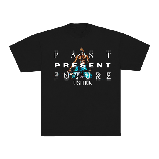 PAST PRESENT FUTURE PHOTO DATE BACK T-SHIRT
