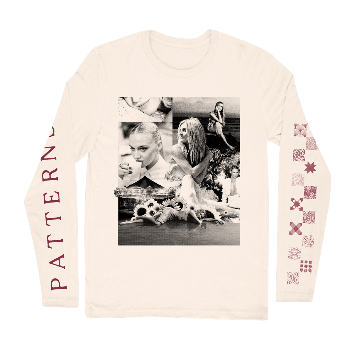 PATTERNS LONG SLEEVE GRAPHIC T-SHIRT