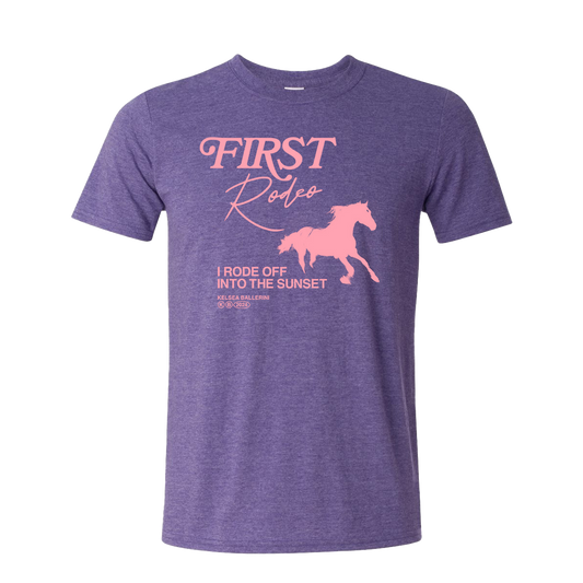 RODE OFF INTO THE SUNSET T-SHIRT