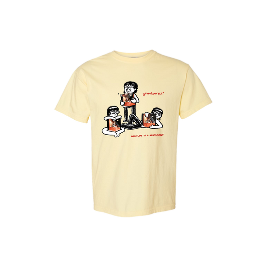 BACKFLIPS IN A RESTAURANT TOUR T-SHIRT