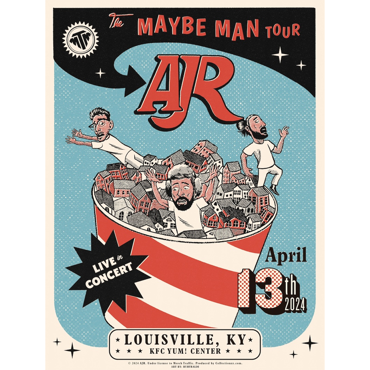 Louisville April 13 2024 Tour Poster - Limited Edition
