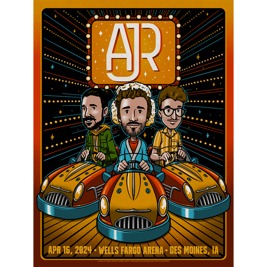 Des Moines April 16 2024 Tour Poster - Limited Edition