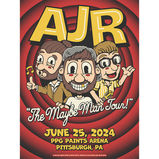 Pittsburgh June 25 2024 Tour Poster - Limited Edition