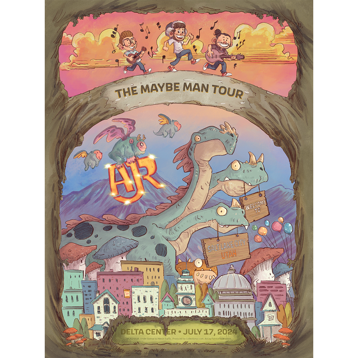 Salt Lake City July 17 2024 Tour Poster - Limited Edition